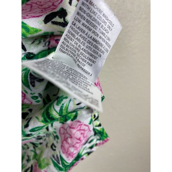 Charter Club Womens Linen blend Floral Long Sleeve Button up Shirt size Large - Picture 5 of 15